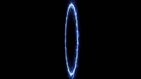 blue ring glowing electric animation motion graphics