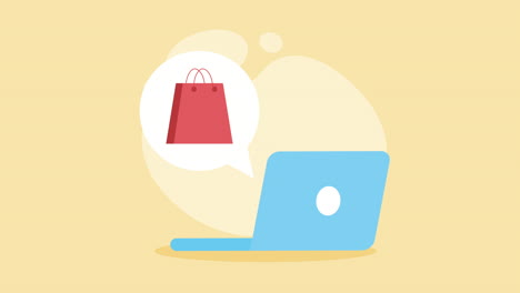 ilustración de compras en línea