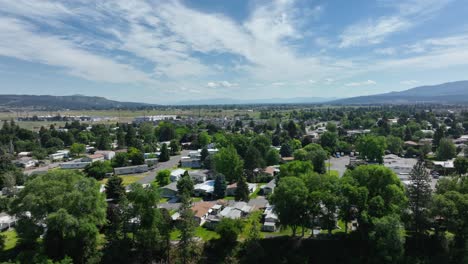 wide expansive shot of the spokane valley's never ending sea of houses and trees