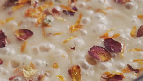 Preparing-edible-flowers-while-boiling-in-the-pan