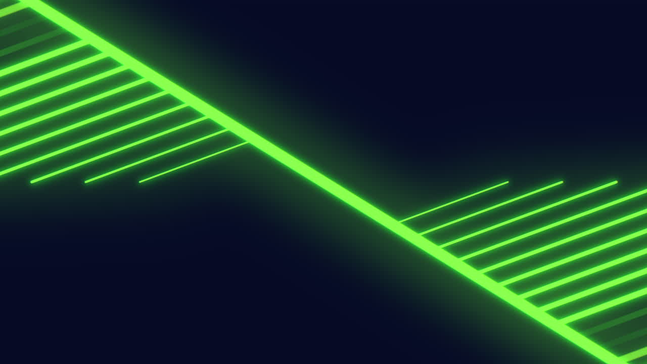 A Green Light On A Dark Background