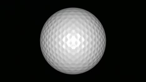 3d animation of a golf ball