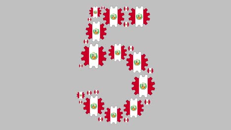 número cinco peruano