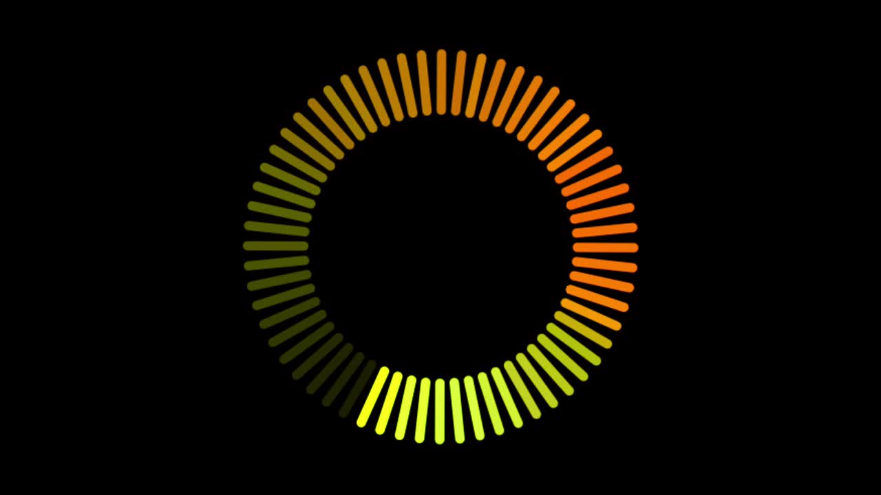 анимация красочного загрузки круга изолировать.
