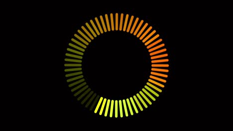 animación colorido círculo de carga aislar.