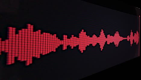 graphic of soundtrack in red