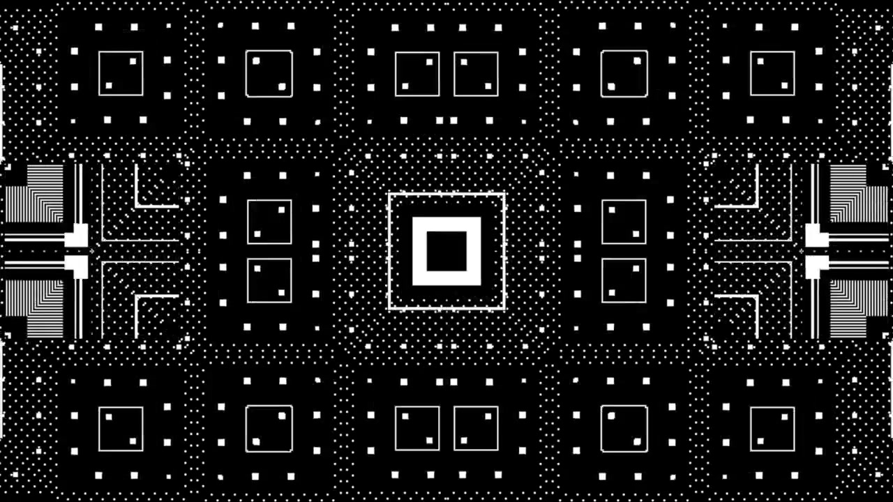 Abstract Black and White Geometric Pattern Animation