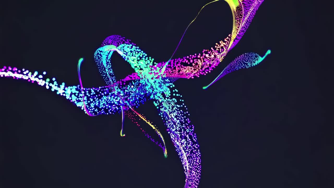 Abstract Colorful Particle Design