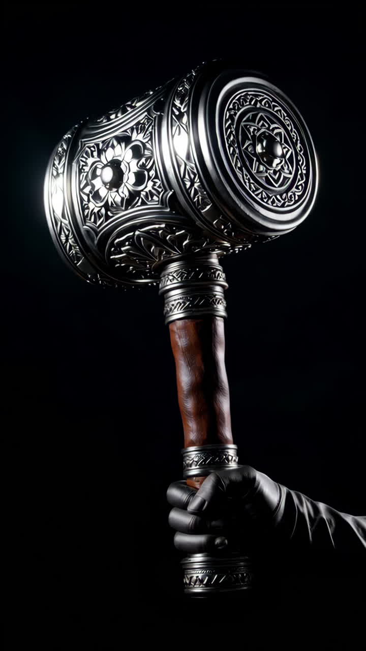 Ornate Silver Hammer