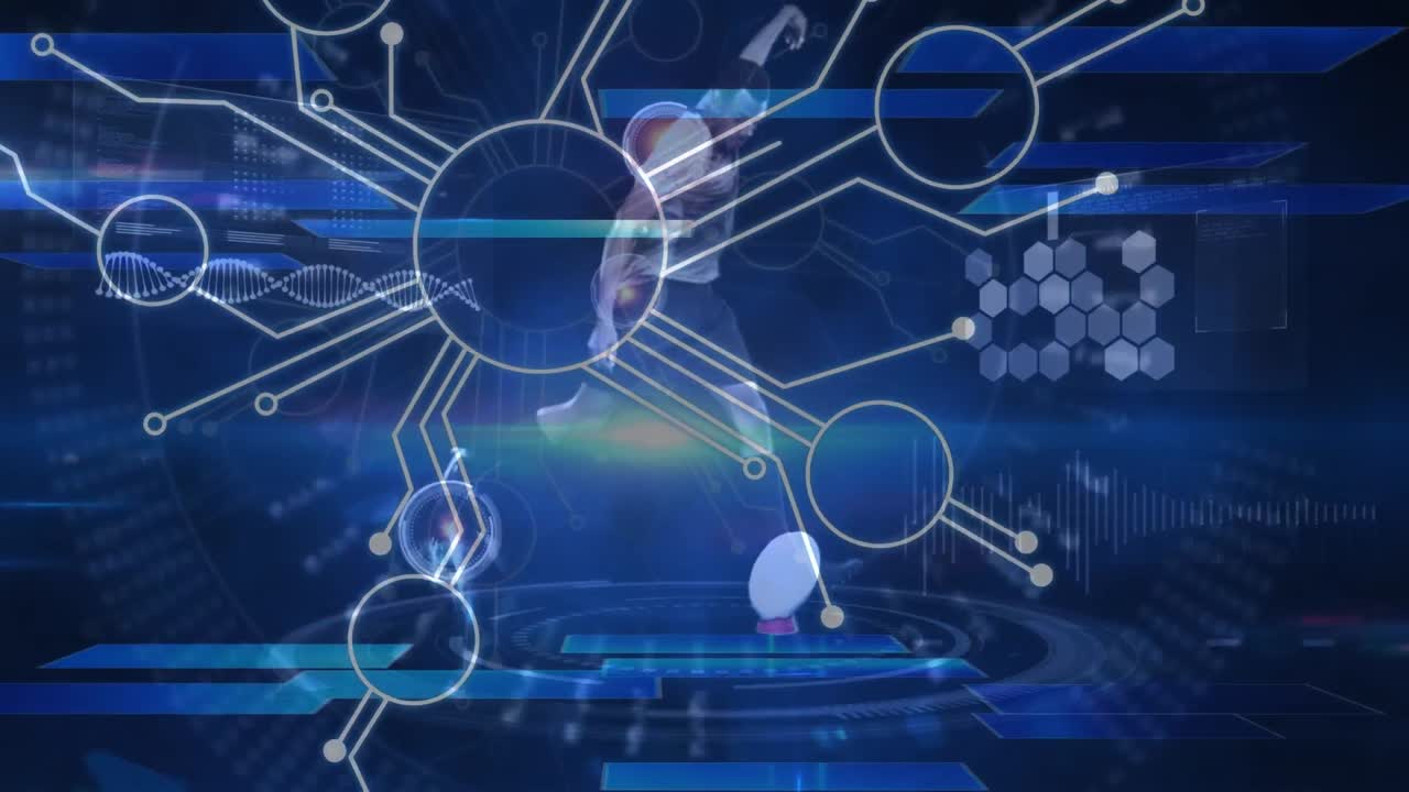 두 인종의 남성 럭비 선수에 대한 다양한 데이터의 애니메이션