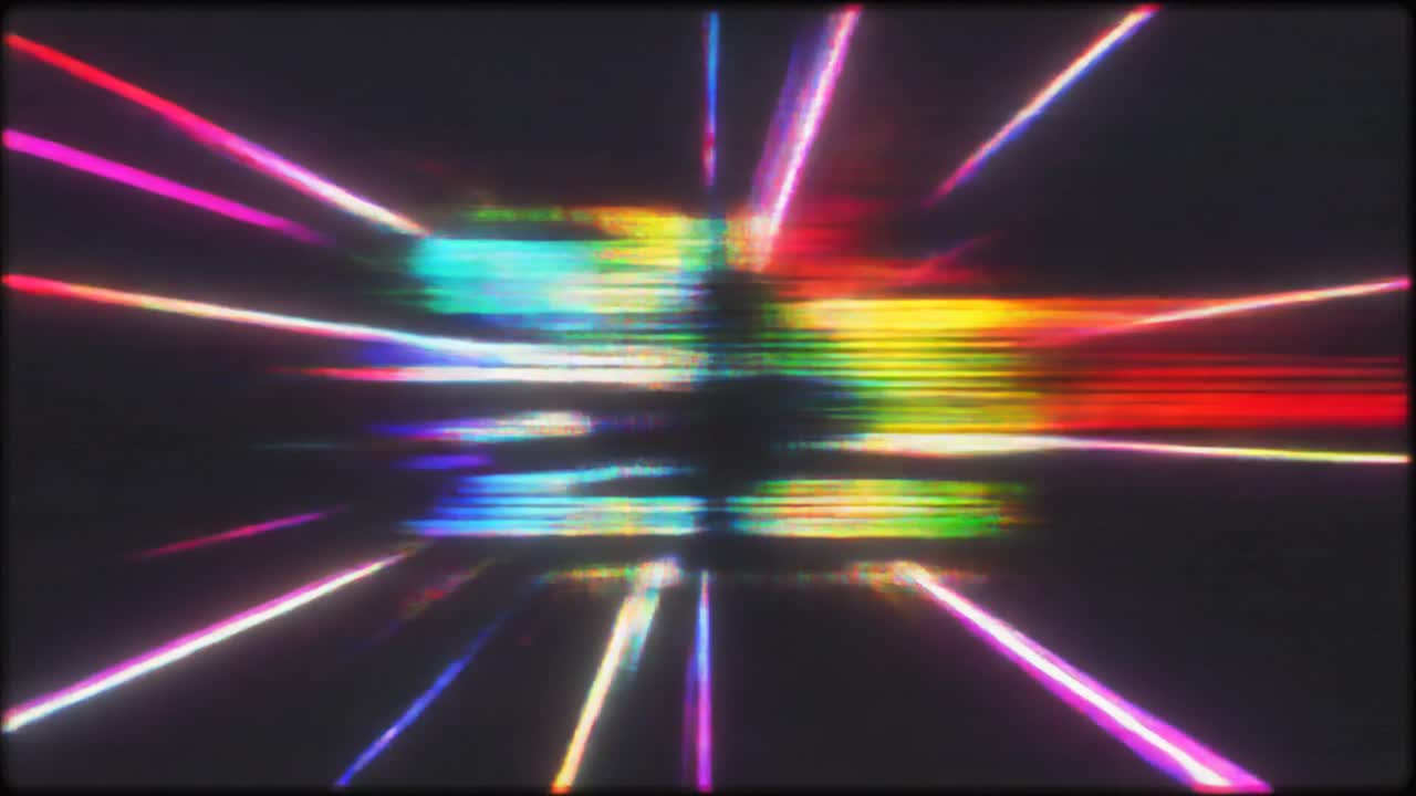Snel Bewegende Abstracte Glitch Lichtstrepen Achtergrond
