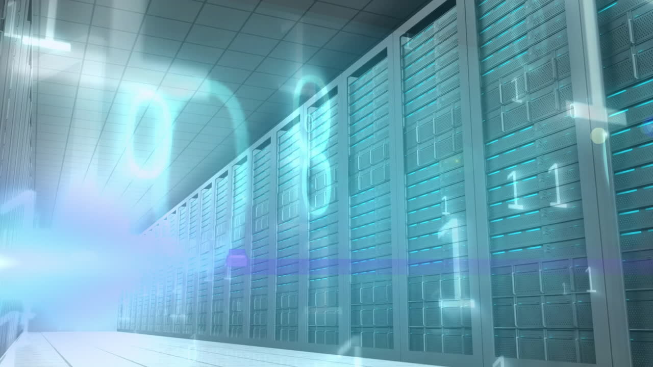 서버  ⁇ 에서 바이너리 코딩의 애니메이션