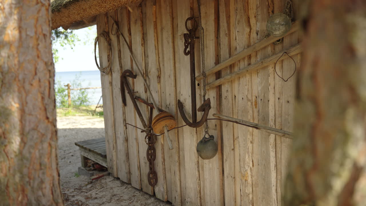 Old fisherman village by the Baltic sea