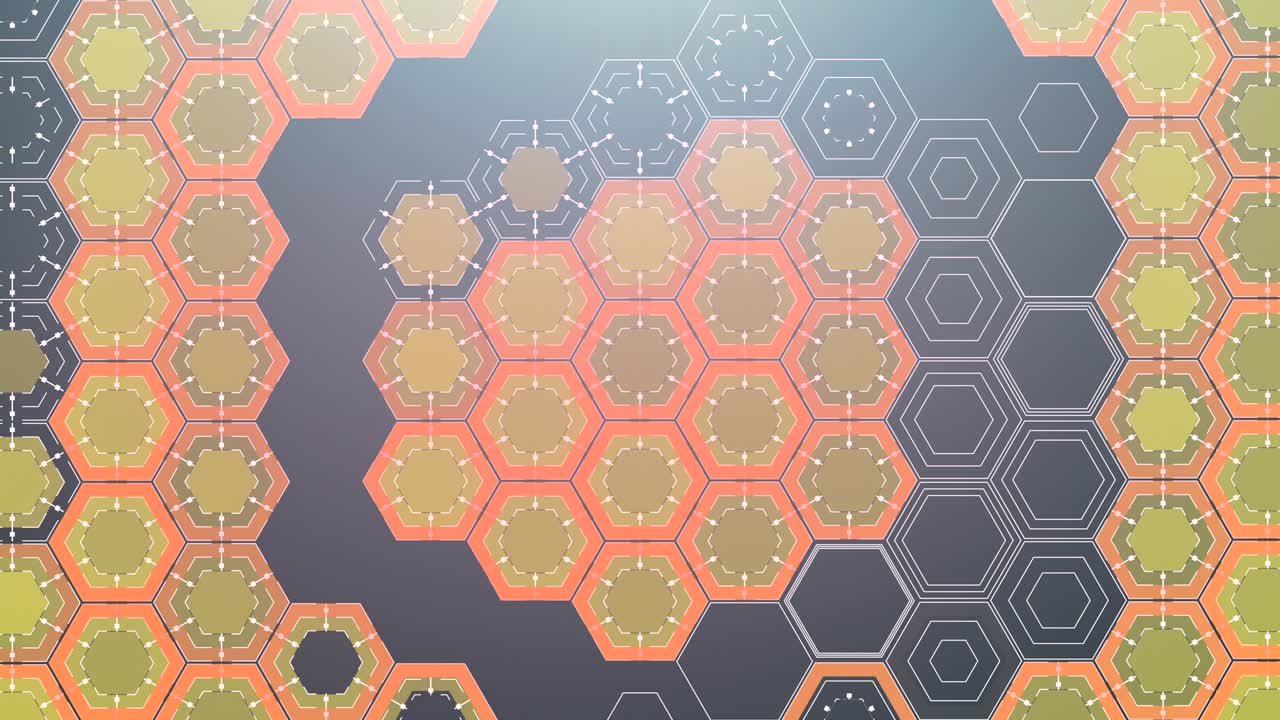 fondo hexagonal digital