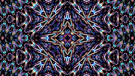 hermosas líneas abstractas brillando luz brillante conjunto suave rojo azul movimiento de color en fondo negro