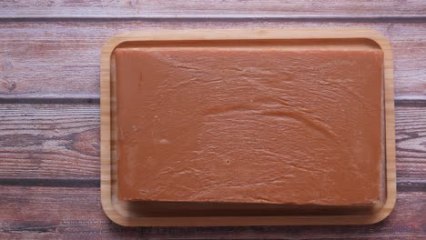 el bloque de jaggery