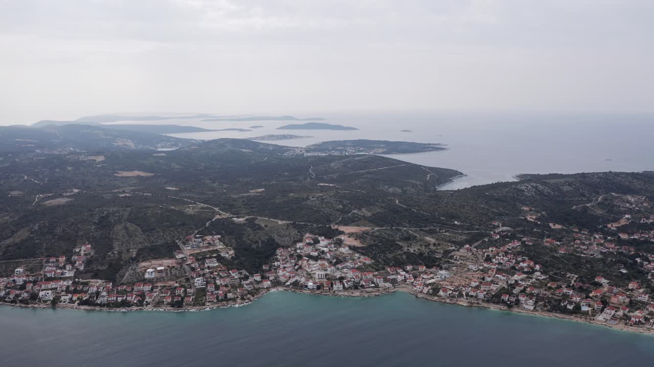 크로아티아에서 드론 촬영 - rogoznica 및 trogir