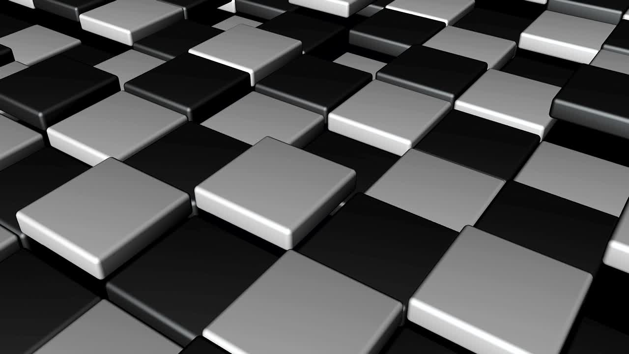 Abstract Cubes Background Random Motion