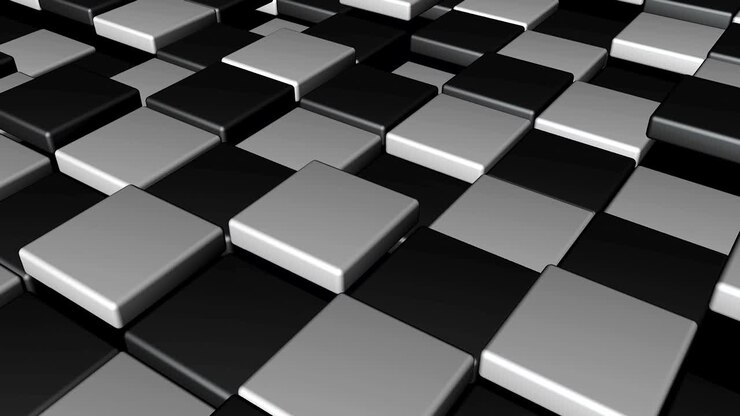 Abstract Cubes Background Random Motion