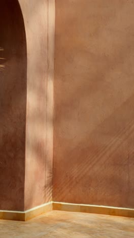 calm marrakesh scene with soft light and warm earthy tones