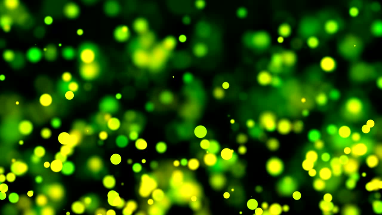 밝은 녹색 반이는 보케, 은 필드 깊이, 컴퓨터 생성 배경, 3d 렌더링