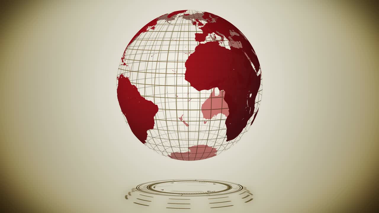 pandemia de infección. tierra global con puntos rojos de infección. concepto de elementos médicos. enfermedad o prevención. cuidado de la salud. control infeccioso. curación de virus. animación de bucle.