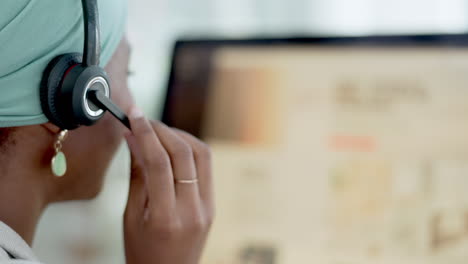 call center woman, computer screen