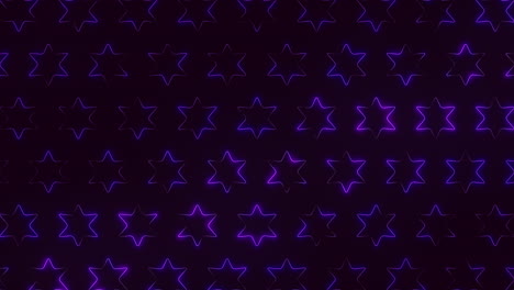 abstract purple stars on black background – versatile design element