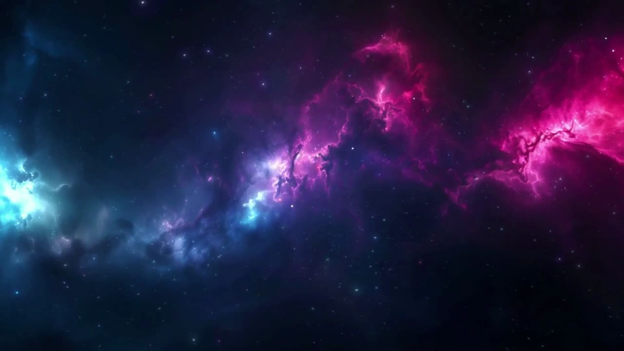 Animation of deep space filled with countless stars.