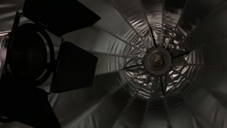 configuración de la iluminación del estudio
