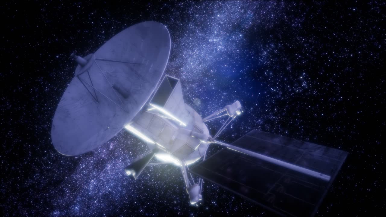 마젤란 우주선이 금성에 접근하고 있습니다.