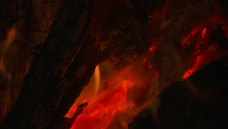 Macro-close-up-of-wood-burning-in-a-red-hot-fire