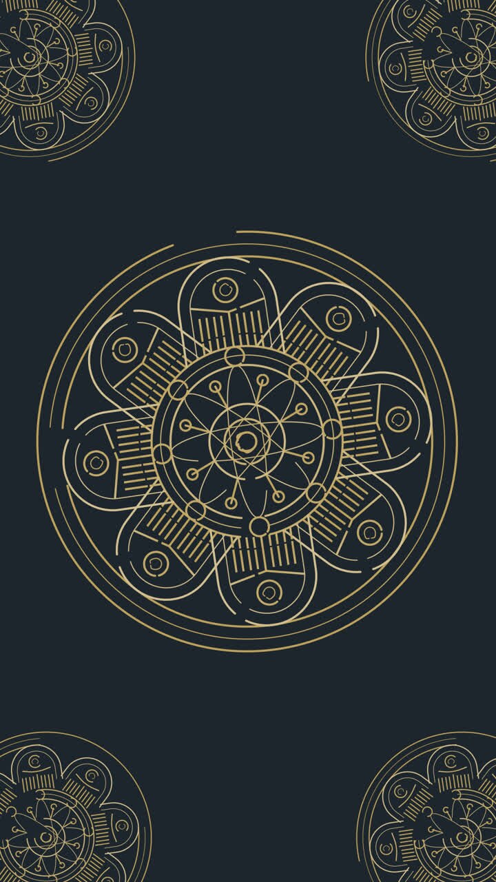 Motion Graphic of Mandala background
