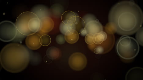 partículas abstractas voladoras y en movimiento y bokeh redondo 20
