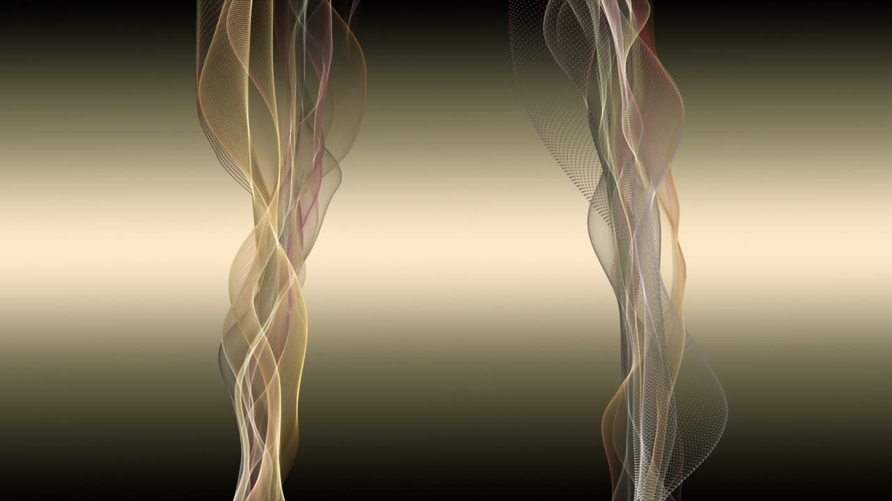 animación fantástica con objeto de onda de partículas en cámara lenta, 4096x2304 bucle 4k