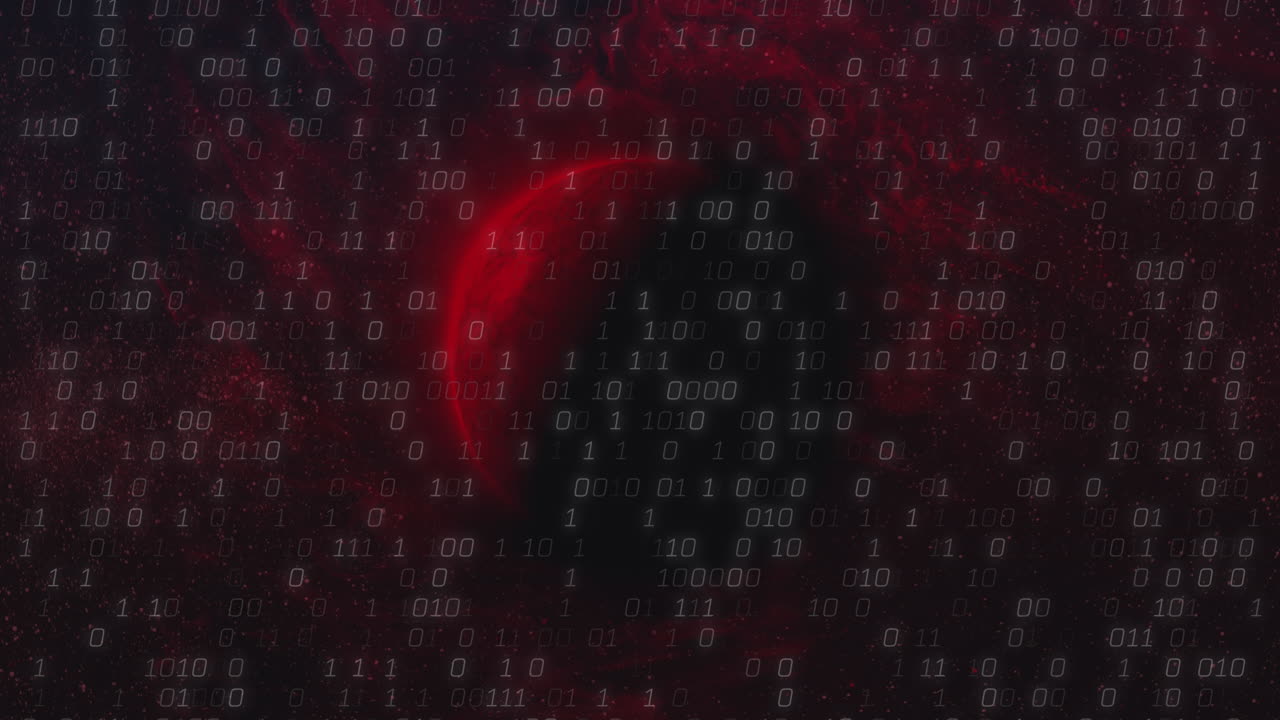 animación del procesamiento de datos en todo el mundo