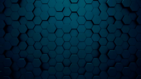 abstract moving hexagonal background, seamless 3d loop animation