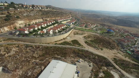 aerial view of a residential neighborhood on a hillside