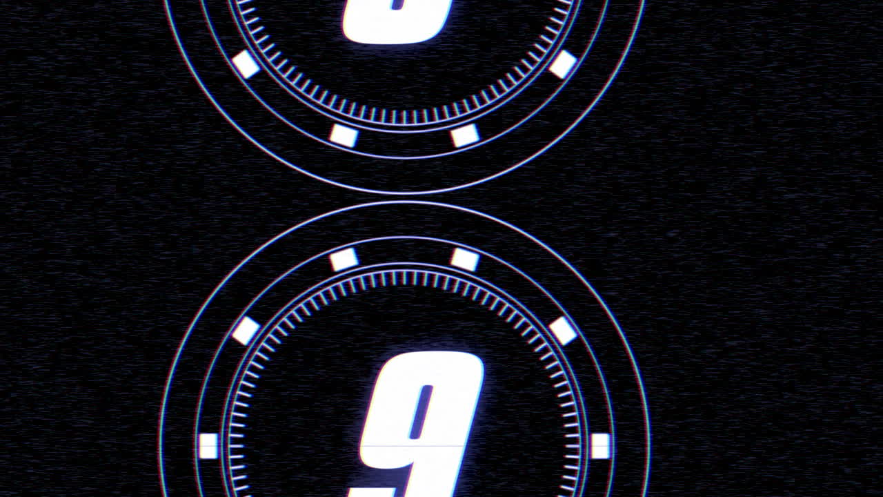 Motion digital film countdown in modern style 1
