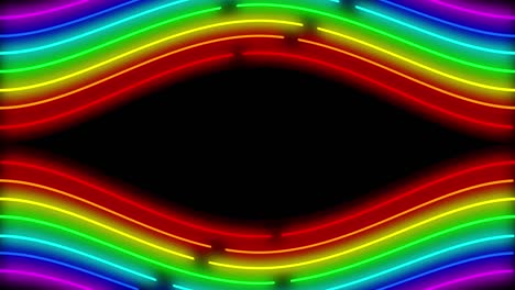 neon line illumination animation motion graphics