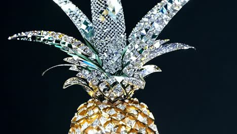 diamond-encrusted golden pineapple