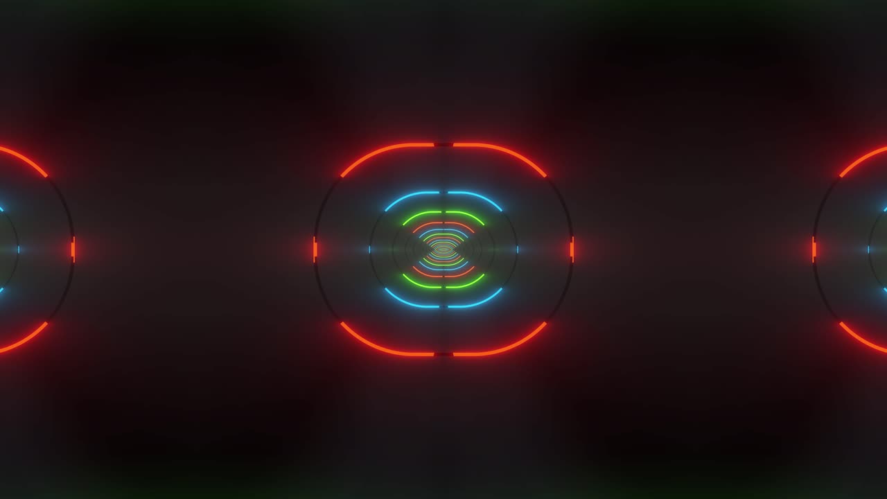 Neon Tunnel Visual Effect