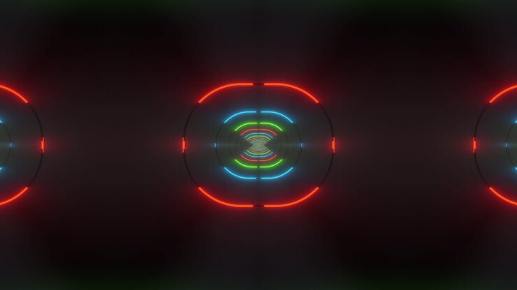 Neon Tunnel Visual Effect