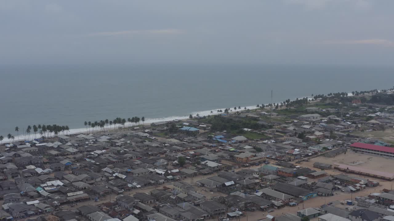 해안 마을 나이지리아 드론 05