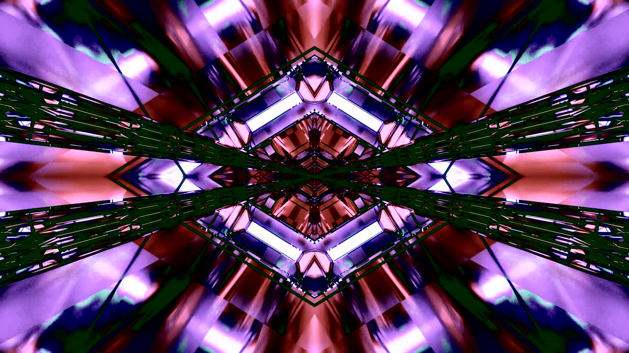 This visual features a seamless tunnel design with vibrant colors creating a dynamic motion effect. The video loop is perfect for screensavers or live wallpapers, providing an engaging experience