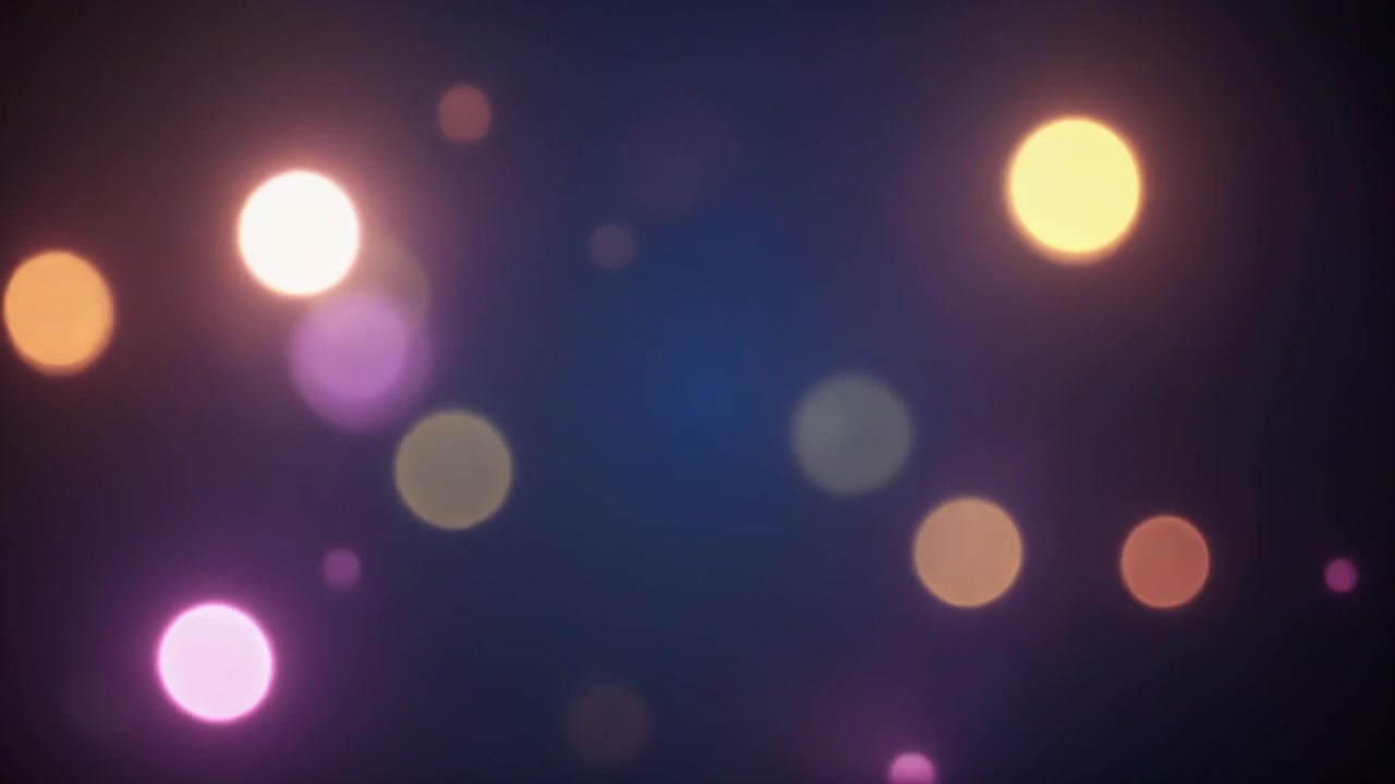 Abstract Background with Floating Glowing Bokeh Particles