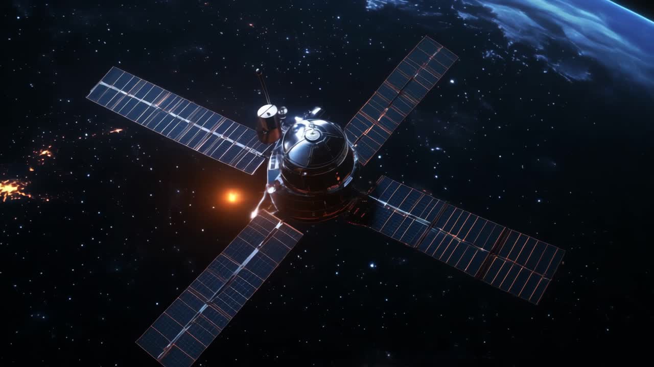 satélite en órbita