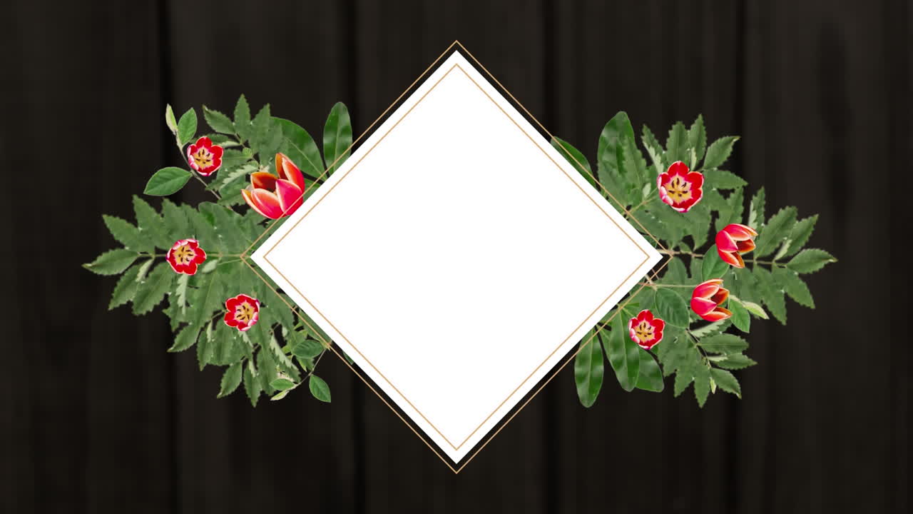 잎 과 꽃 을 가진  ⁇ 색 다이아몬드