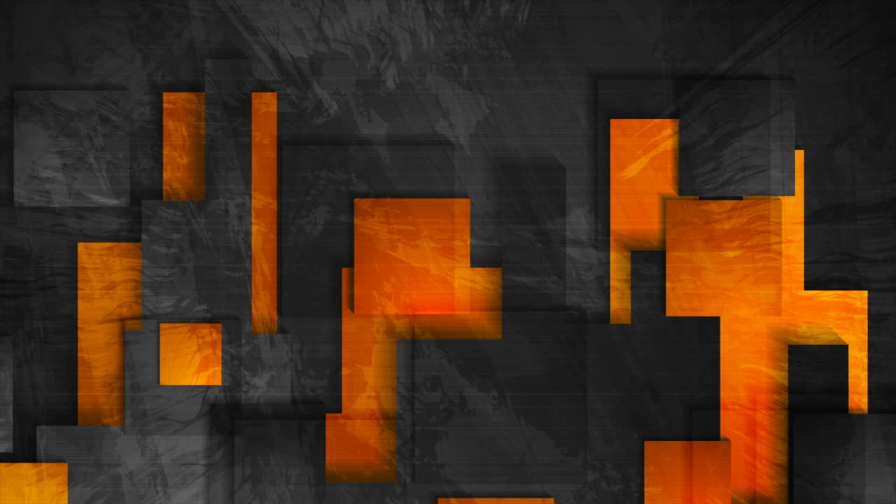 fondo de movimiento geométrico de color naranja negro