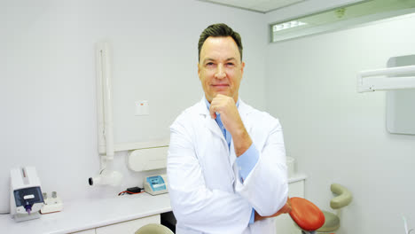 Retrato,-De,-Sonriente,-Dentista